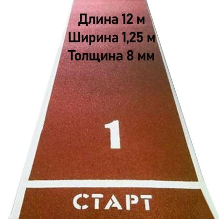Купить Дорожка для разбега 12 м х 1,25 м. Толщина 8 мм в Славске 